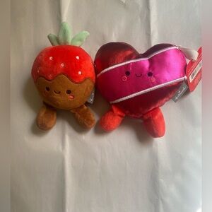 Hallmark strawberry chocolate and heart magnetic plush